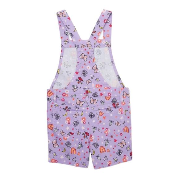 365 Kids Garanimals Girls Size 7 Shortall Purple Pink Set 2-Piece shorts shirt - Picture 12 of 13